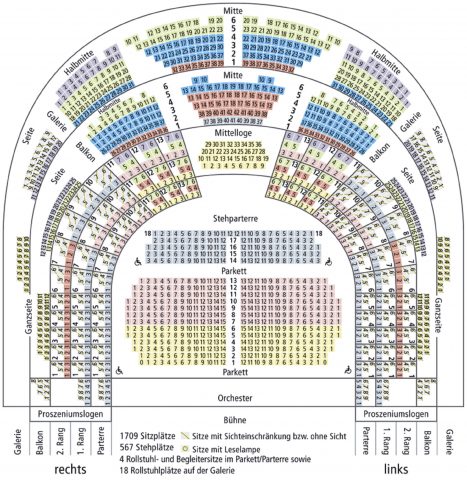 ウィーン国立オペラ座「シュターツオーパー」座席図 シートマップ