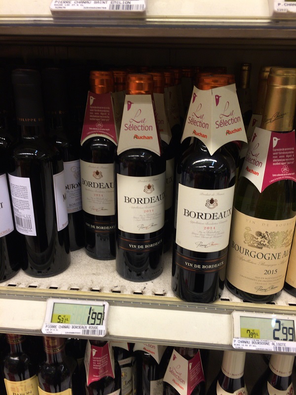 パリのスーパーで お土産 探し 安くて美味いワインの選び方