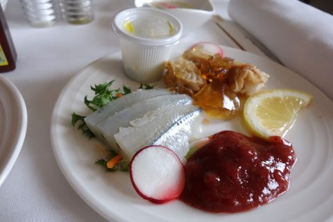 マレーシア航空A330ビジネスクラス日本食の前菜