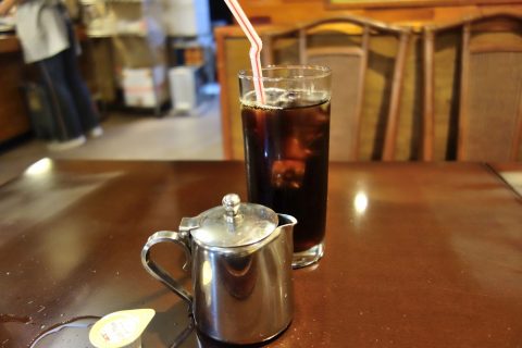 宮古島の喫茶店レオンのアイスコーヒー