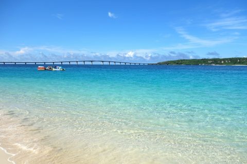 宮古島前浜ビーチの海の水