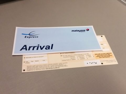 シドニー空港エクスプレスパス/マレーシア航空ビジネスクラス