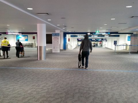 シドニー空港入国審査場入口