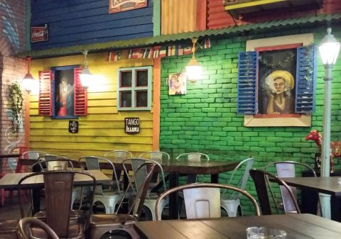 la-boca-latino-barのメキシカンな装飾