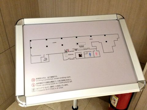 バンコク･サクララウンジのフロアマップ