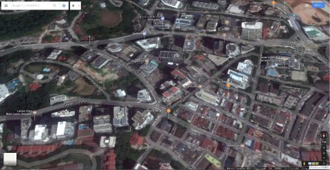 Google-mapマレーシアとベトナムの衛星画像