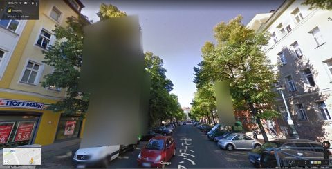 Google-mapドイツのストリートビューにはモザイク