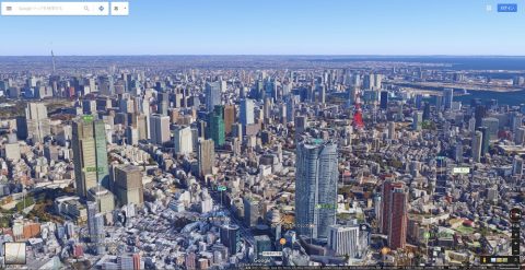 Google-mapで東京を見る