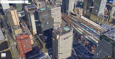Google-mapで東京駅前