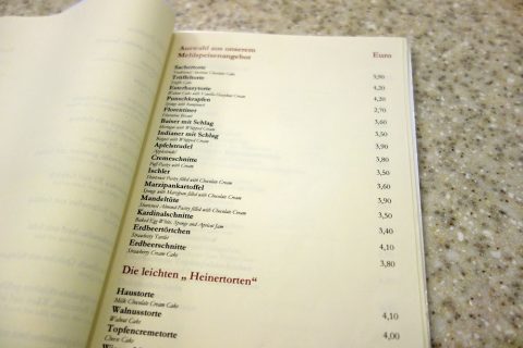 L-Heiner-Karntnerstrasseケーキメニュー