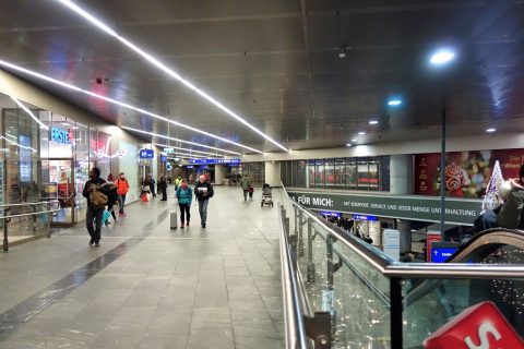 ウィーン中央駅のコインロッカー