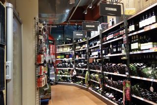Wide Selection of Wines! Vienna Central Station Supermarket “INTERSPAR”