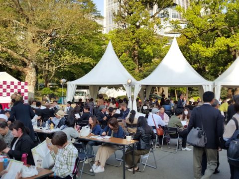 日本ワイン祭の混雑