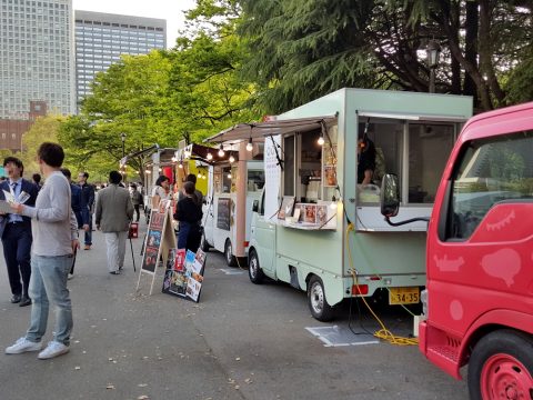 日本ワイン祭の屋台