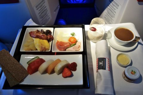 朝食／オーストリア航空ビジネスクラス