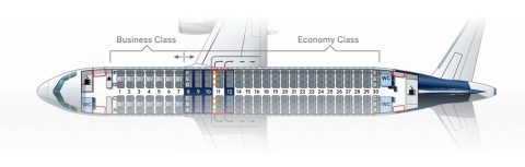 ルフトハンザA320-200シートマップ