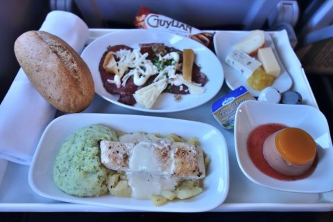 ルフトハンザ航空ビジネスクラス機内食ミュンヘン～マドリード