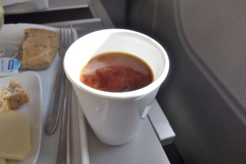 コーヒー／ルフトハンザ航空ビジネスクラス機内食