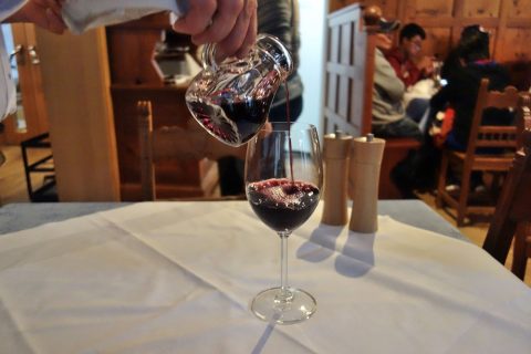seewirt-zauner-restaurant／赤ワインのピッチャー