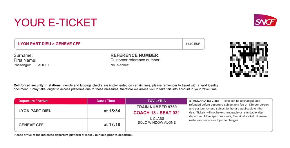 Sncf Billet The Traveler s Drawer SNCF Billet De Lisieux Sncf Billet The Traveler s Drawer SNCF Billet De Lisieux