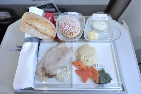 機内食／エールフランス国内線ビジネスクラス