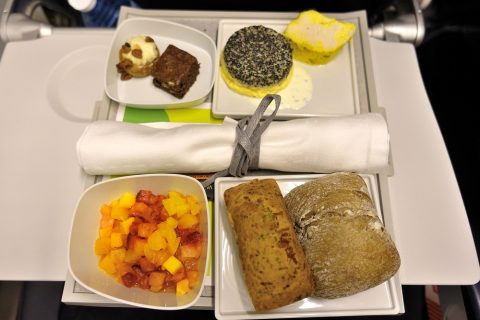 airfrance-businessclass-paris-london／機内食