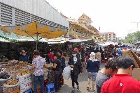 cho-lon／ビンタイ市場の露店