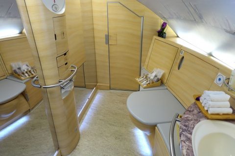 emirates-firstclass-a380／シャワールーム