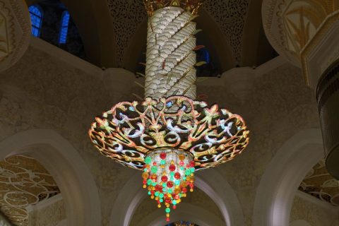 Sheikh-Zayed-Mosque／シャンデリア