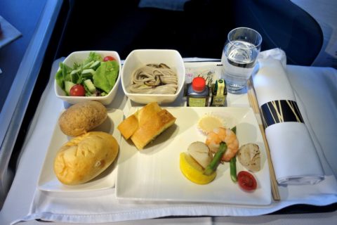 cathaypacific-businessclass-a350／機内食の前菜