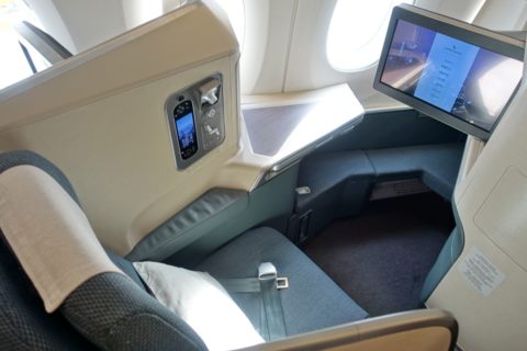 cathaypacific-businessclass-a350／座り心地