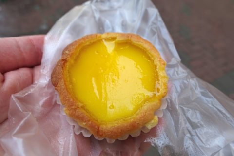 hongkong-eggtart-mongkok／3ドルのエッグタルト