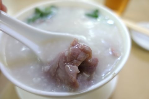 nathan-congee-and-noodle-hongkong／ビーフお粥