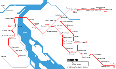 irkutsk-map／Tram