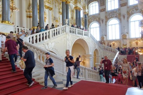 St-Petersburg-Hermitage-museum／大階段