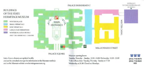 St-Petersburg-Hermitage-museum／MAP