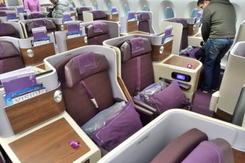 thai-airways-businessclass／中央列