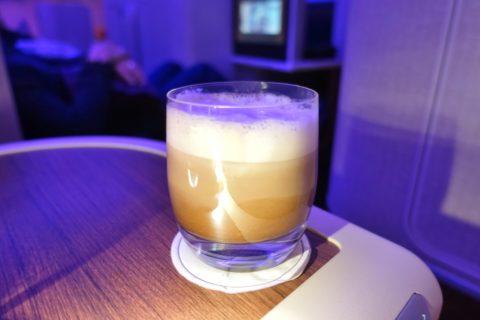 thai-airways-businessclass／チョコレートドリンク