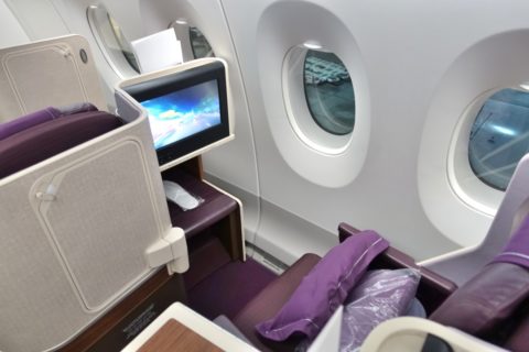 thai-airways-businessclass／スペース